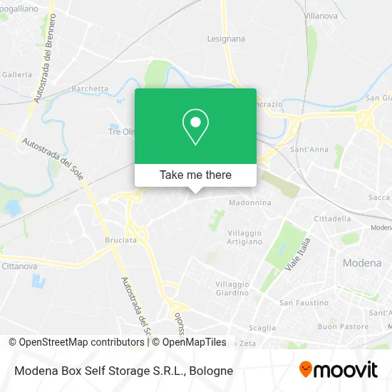 Modena Box Self Storage S.R.L. map