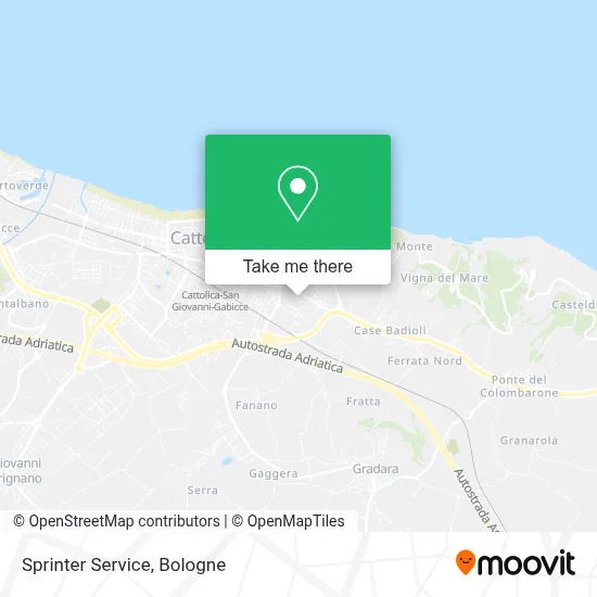 Sprinter Service map