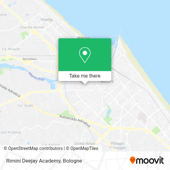 Rimini Deejay Academy map