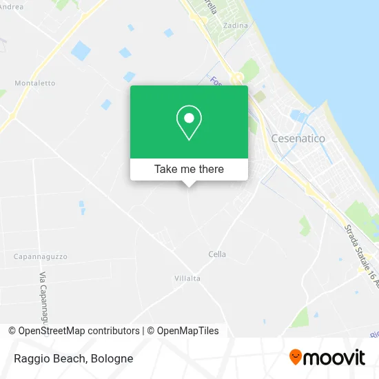 Raggio Beach map