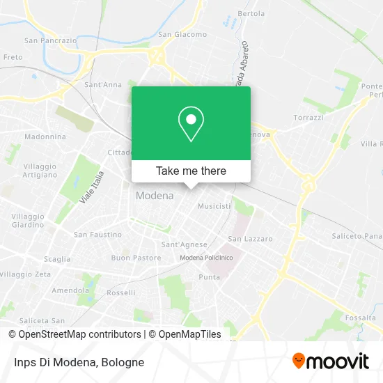 Inps Di Modena map