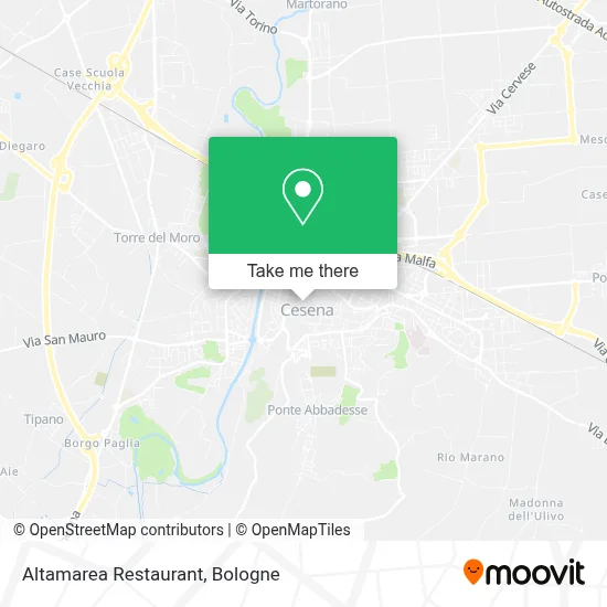 Altamarea Restaurant map