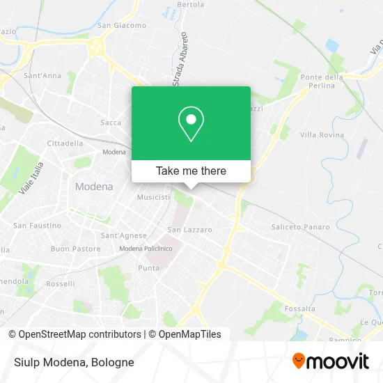 Siulp Modena map