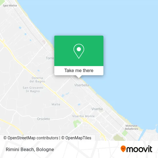 Rimini Beach map
