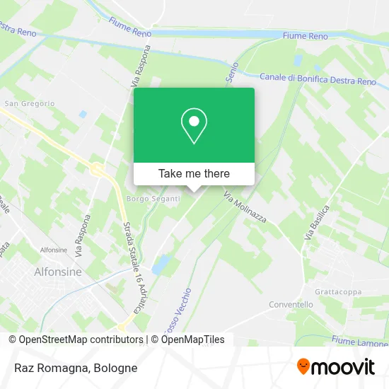 Raz Romagna map