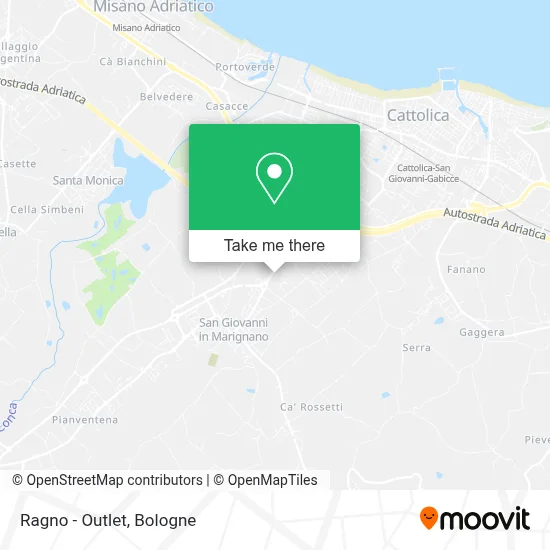 Ragno - Outlet map