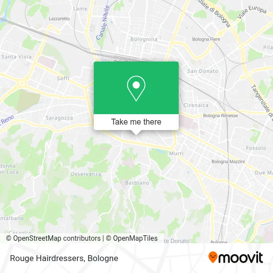 Rouge Hairdressers map