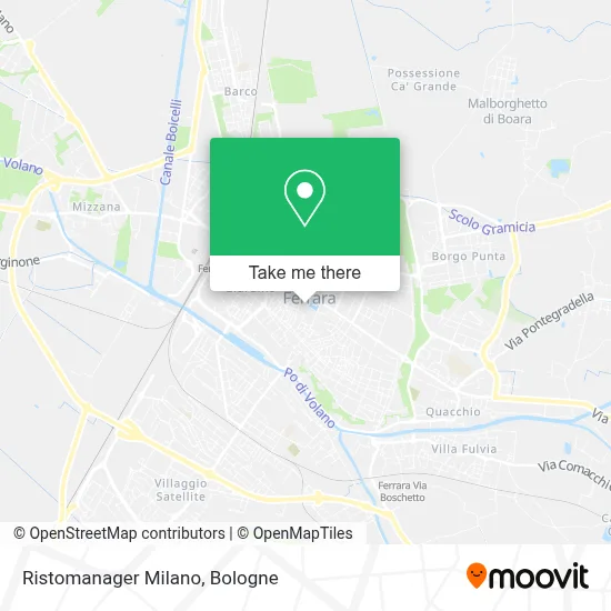 Ristomanager Milano map