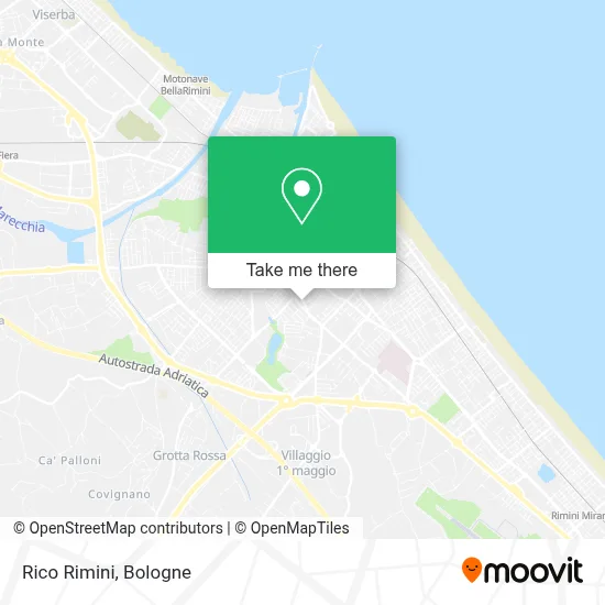 Rico Rimini map