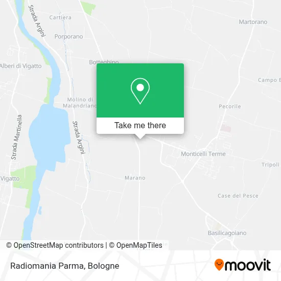 Radiomania Parma map