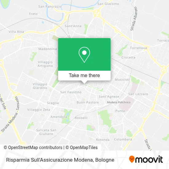 Risparmia Sull'Assicurazione Modena map