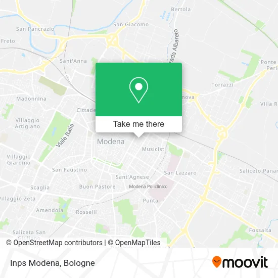 Inps Modena map