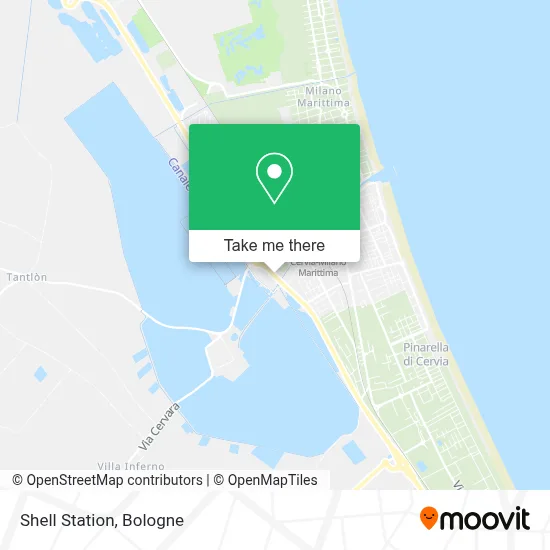 Shell Station map