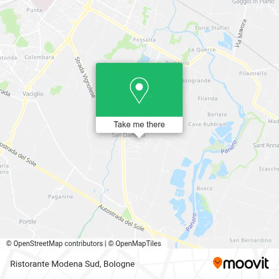 Ristorante Modena Sud map