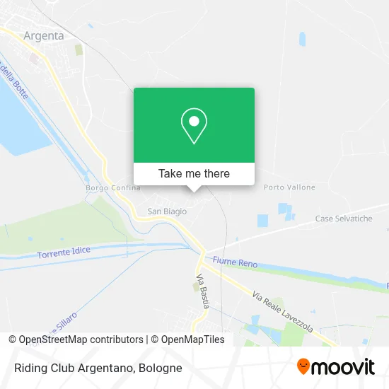 Riding Club Argentano map