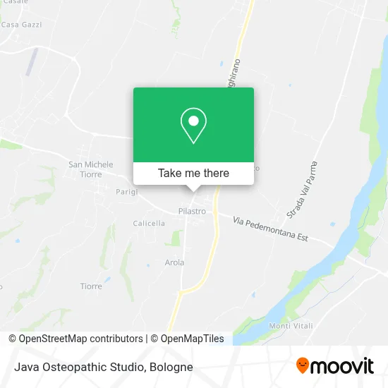 Java Osteopathic Studio map