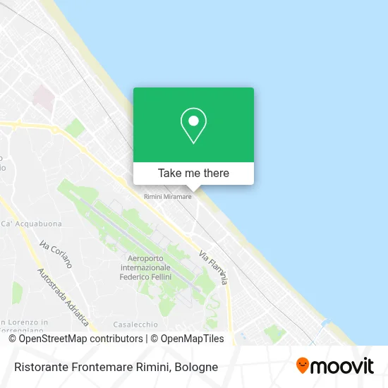 Ristorante Frontemare Rimini map