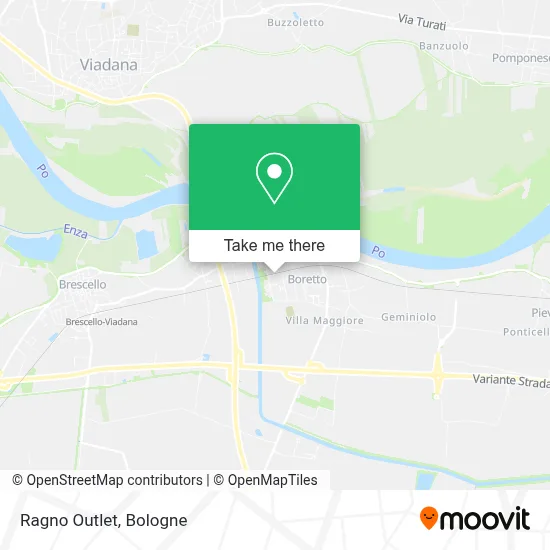 Ragno Outlet map