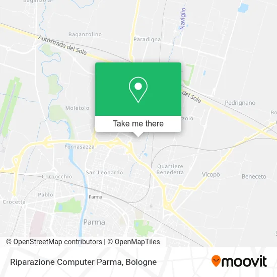 Riparazione Computer Parma map