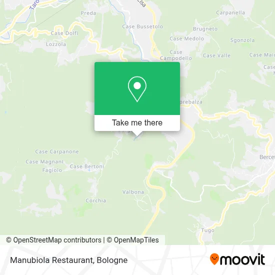 Manubiola Restaurant map