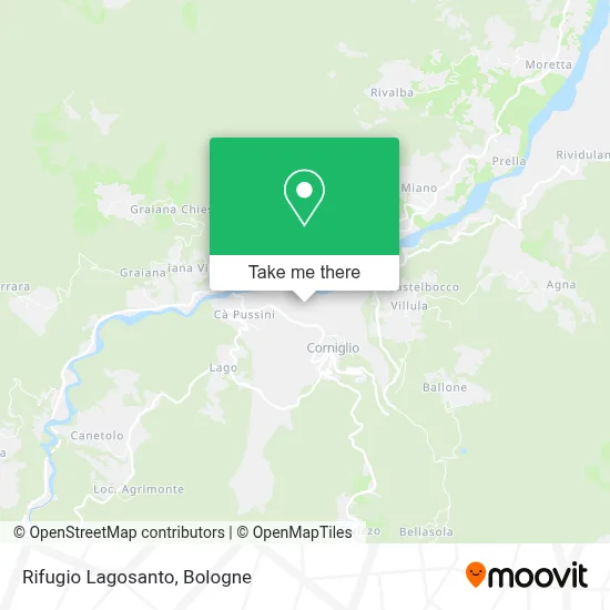Rifugio Lagosanto map