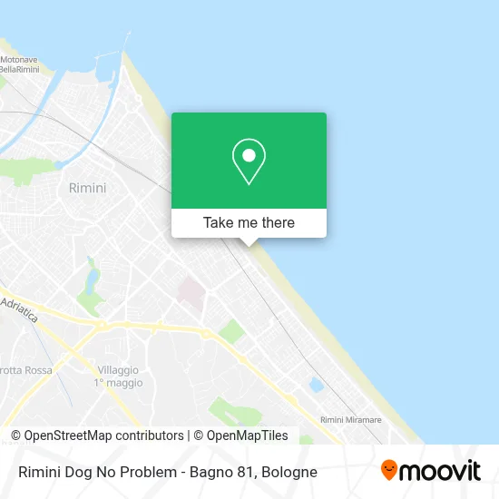 Rimini Dog No Problem - Bagno 81 map