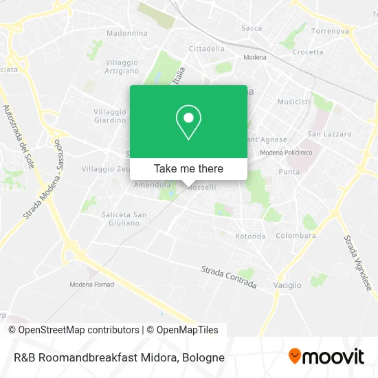R&B Roomandbreakfast Midora map