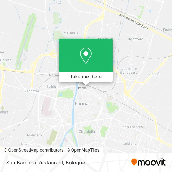 San Barnaba Restaurant map
