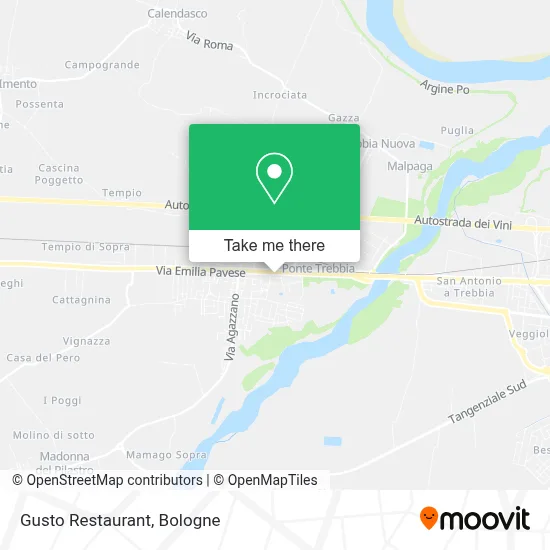 Gusto Restaurant map