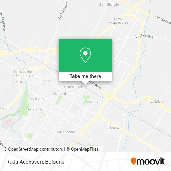 Rada Accessori map