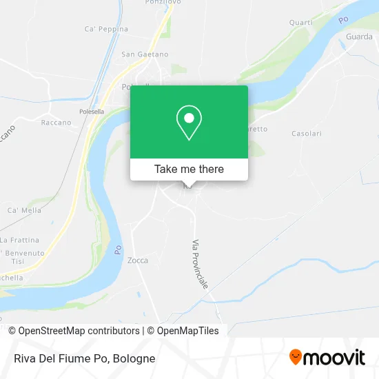 Riva Del Fiume Po map