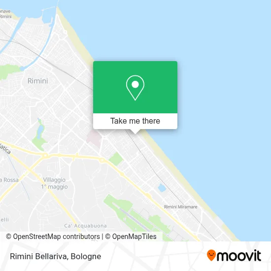 Rimini Bellariva map