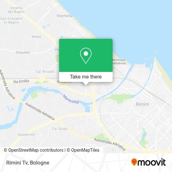 Rimini Tv map