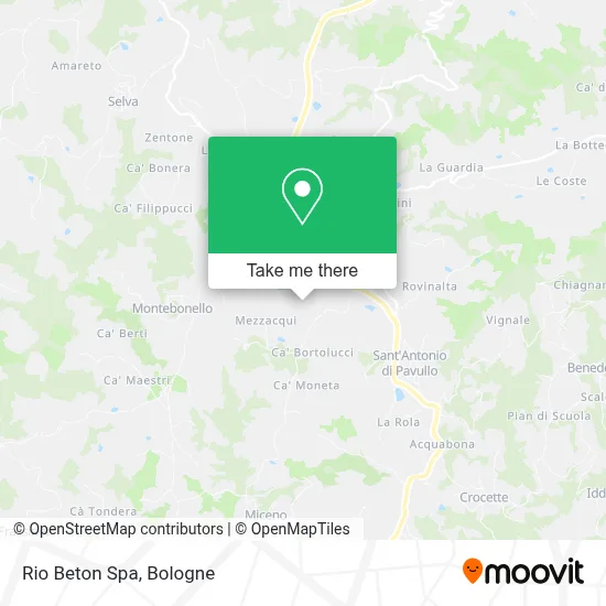 Rio Beton Spa map