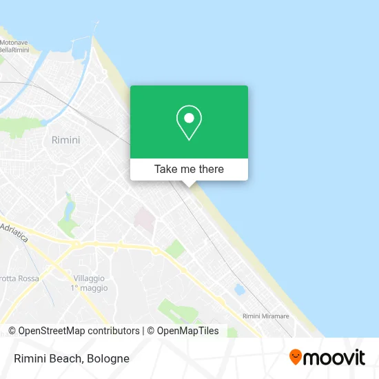 Rimini Beach map