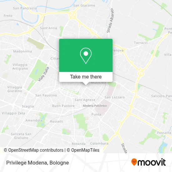 Privilege Modena map