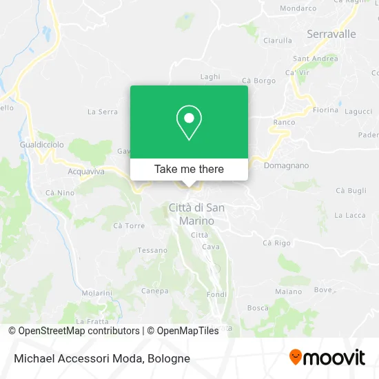Michael Accessori Moda map
