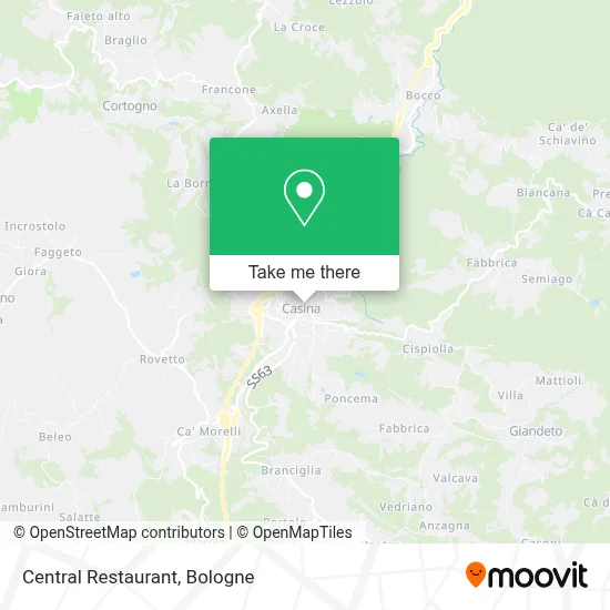 Central Restaurant map