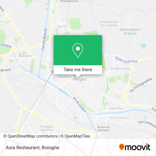 Asia Restaurant map