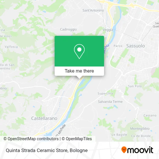 Quinta Strada Ceramic Store map