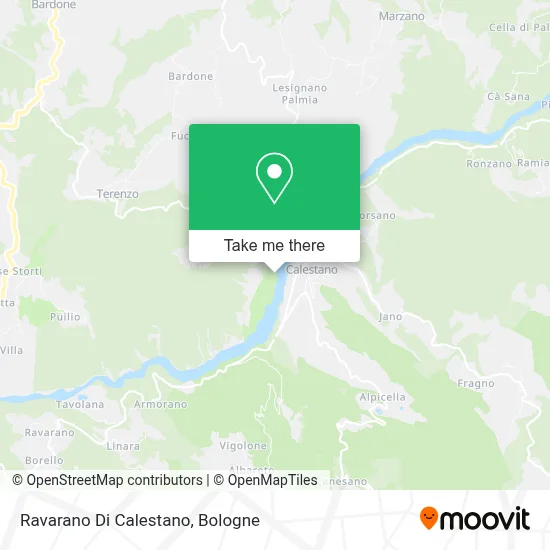 Ravarano Di Calestano map