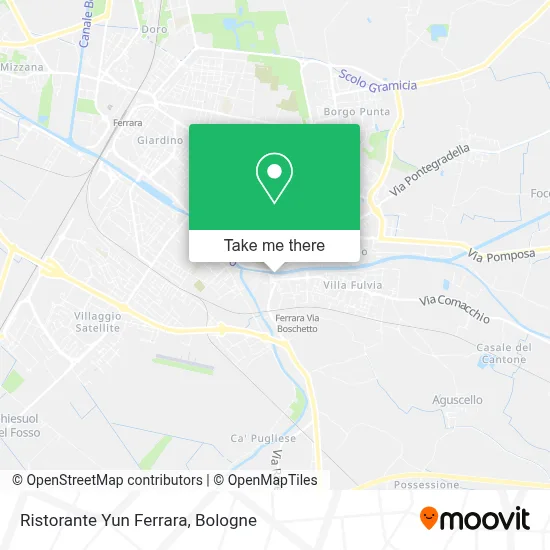 Ristorante Yun Ferrara map