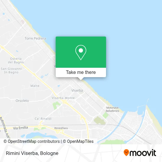 Rimini Viserba map
