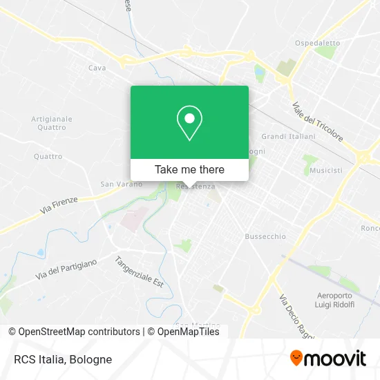 RCS Italia map