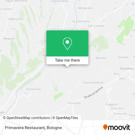 Primavera Restaurant map