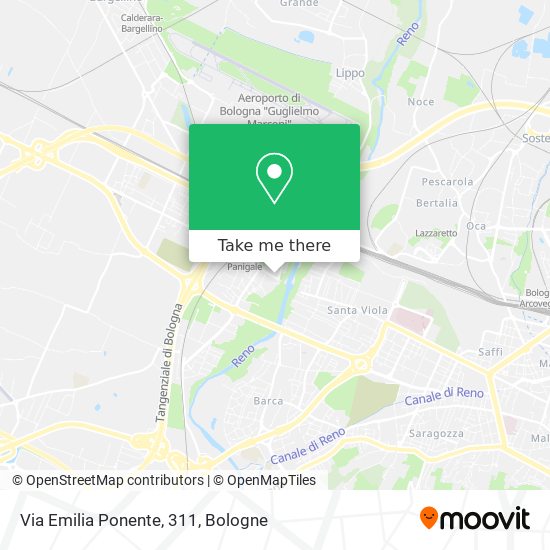 Via Emilia Ponente, 311 map