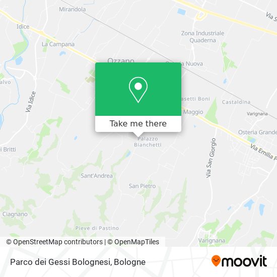 Parco dei Gessi Bolognesi map