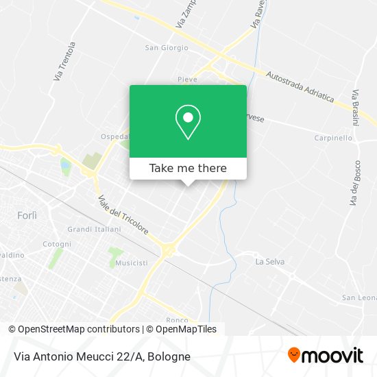Via Antonio Meucci 22/A map