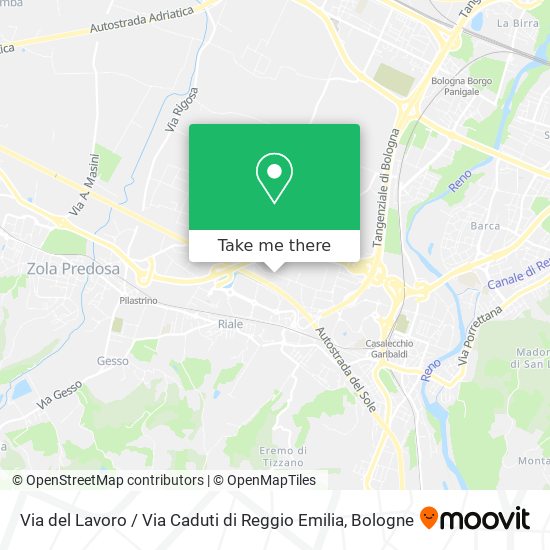 Via del Lavoro / Via Caduti di Reggio Emilia map