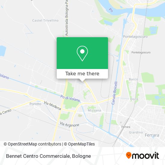 Bennet Centro Commerciale map